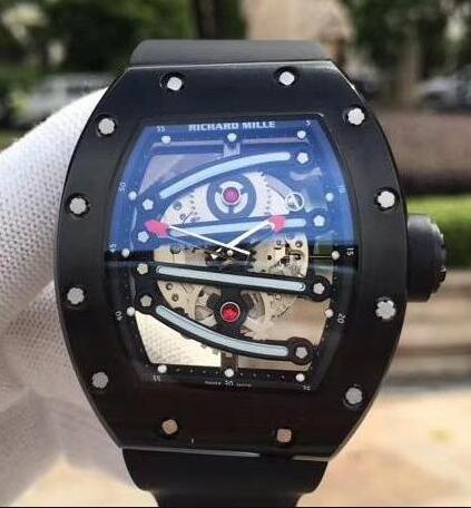 Richard Mille RM 59-01 Black Ceramic Black Skeleton Dial Replica Watch